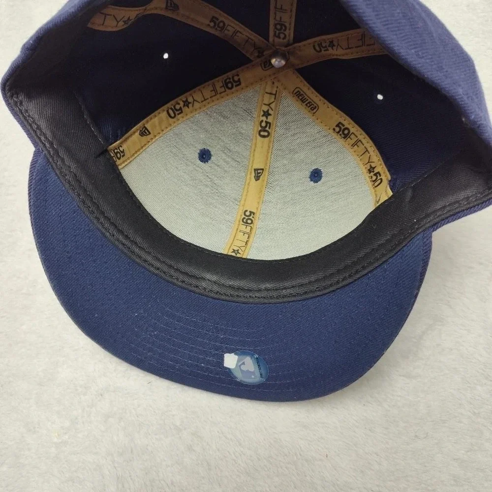 St. Louis Cardinals Hat Cap Fitted Mens 7 1/4 Blue MLB Baseball New Era Big Logo